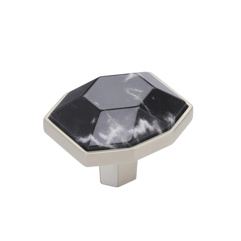 Amerock BP5421-SPG Grey Granite 1-1/4" Mushroom Cabinet Knob – Plastic Hardware Pull (Open Box)