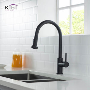 KIBI Casa Single Handle High Arc Pull Down Kitchen Faucet – KKF2002