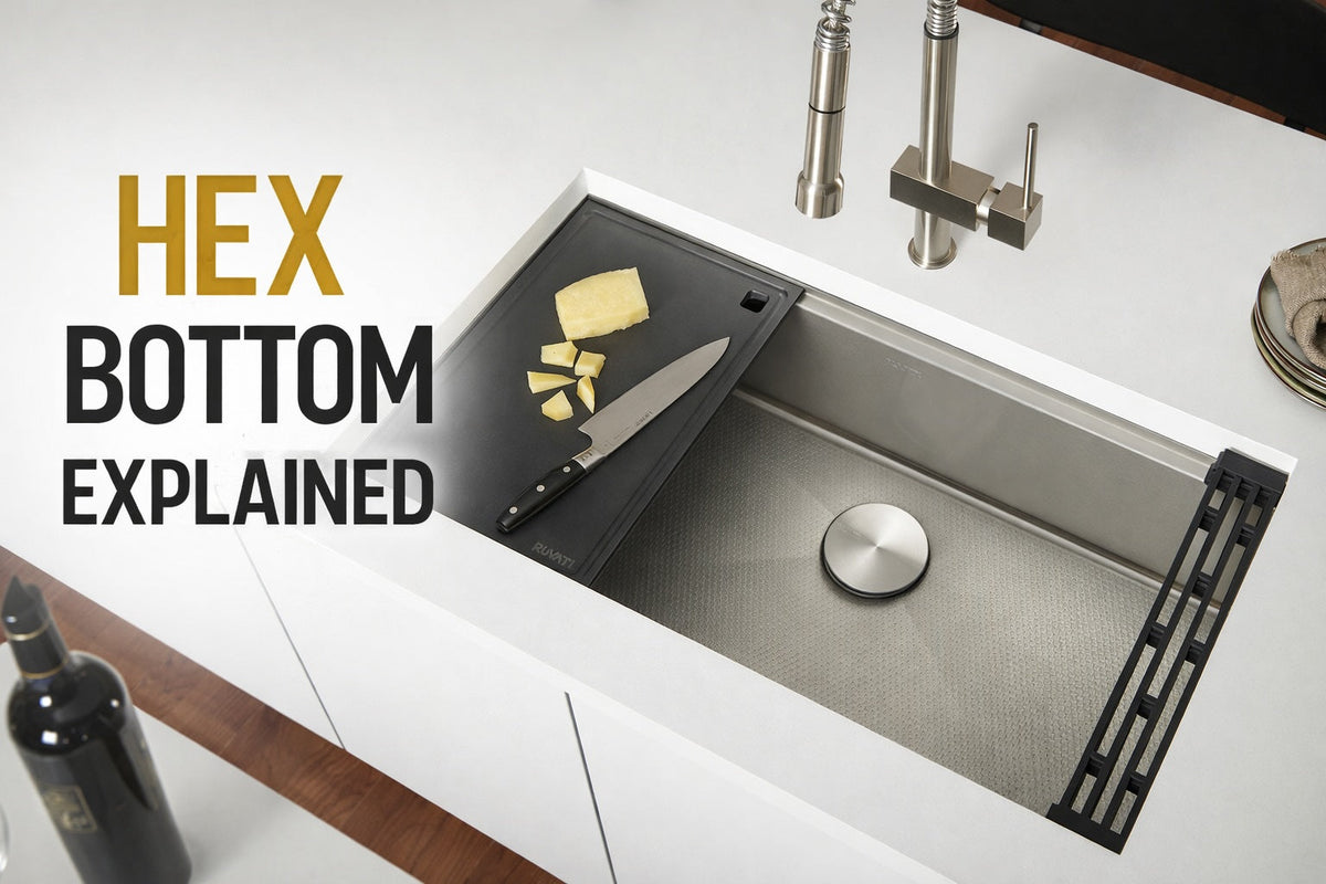 Ruvati HexBottom Sink Explained: Why This Sink Design Stays Cleaner and Drains Better