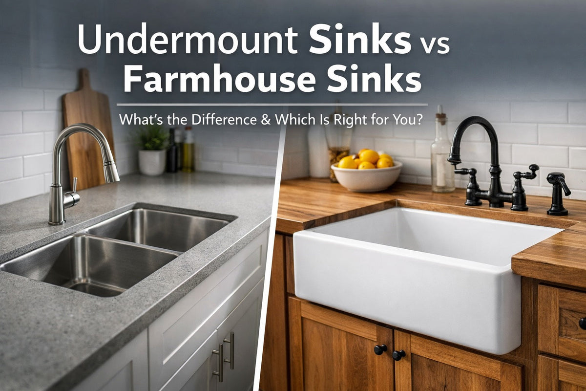 Undermount sinks vs farmhouse sink
