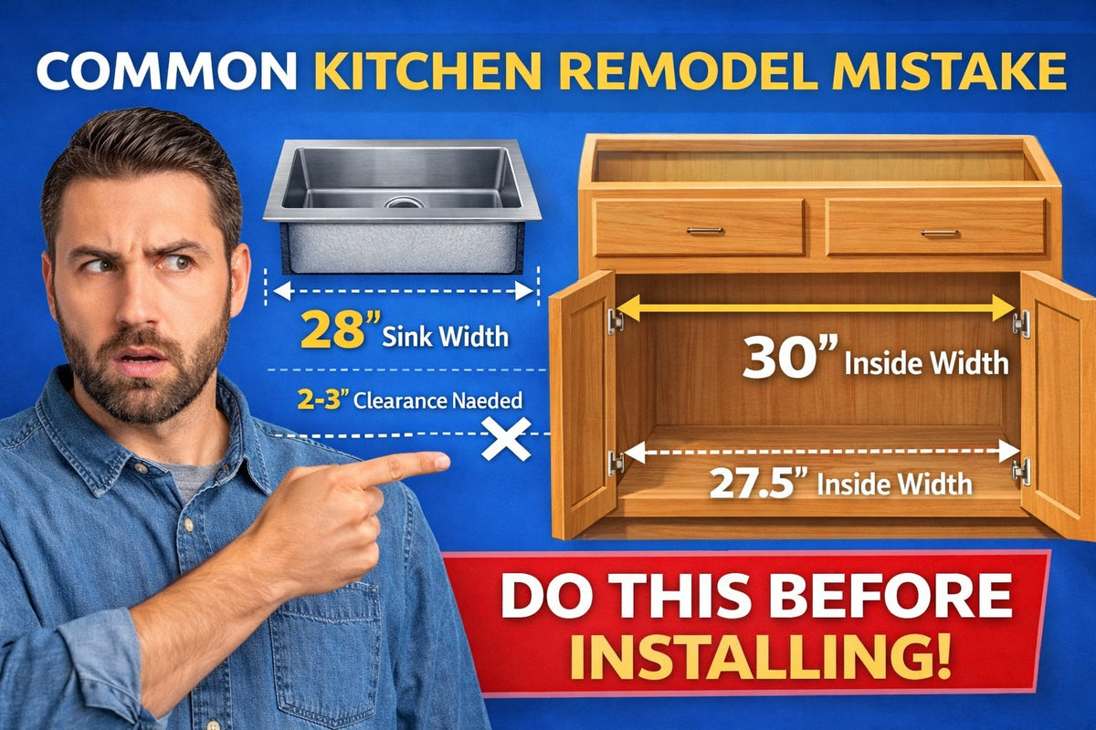 Sink Size vs Cabinet Size Explained: A Complete Kitchen Remodel Planning Guide