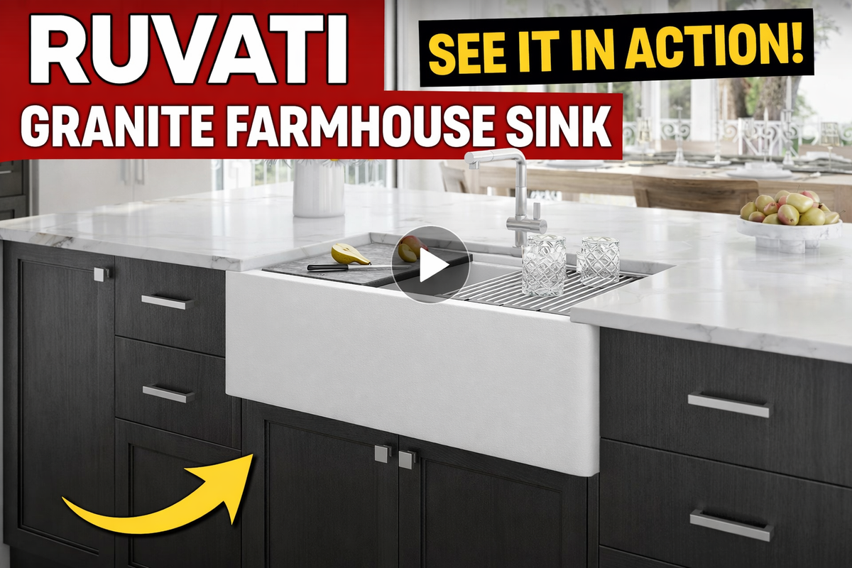 Ruvati RVG1533WH Granite Farmhouse Sink Review: Is It Worth It?
