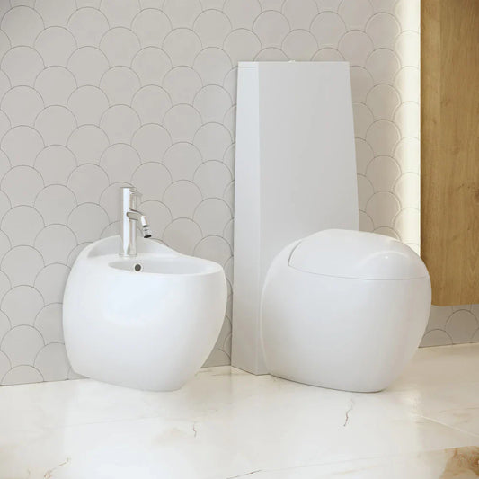 Modern bathroom bidet white