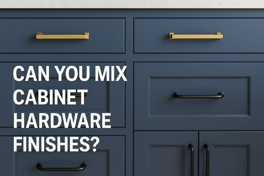 Can you mix cabinet hardware finishes ?