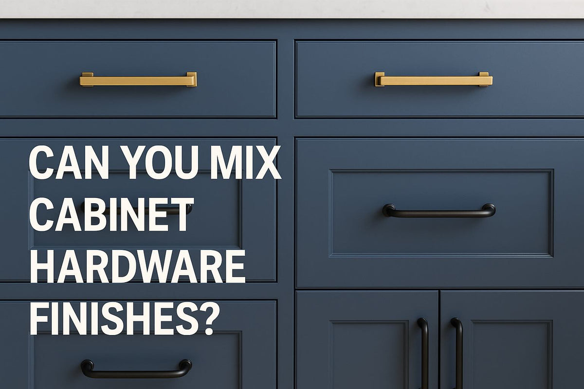 Can you mix cabinet hardware finishes ?