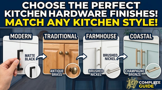 How to Choose Cabinet Hardware Finishes for Any Kitchen Style