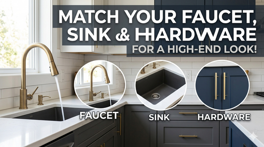 How to match kitchen faucet and sink 
