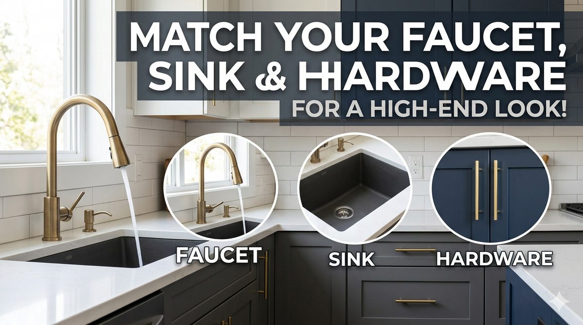 How to match kitchen faucet and sink 