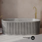 67 inches Delice Freestanding Bathtub Finished in Matte gray