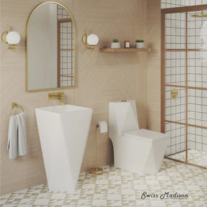 Brusque One-Piece Square Toilet