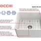 Bocchi CLASSICO  Farmhouse Apron Front Fireclay 20 inch Single Bowl Kitchen Sink