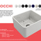 Bocchi CLASSICO  Farmhouse Apron Front Fireclay 20 inch Single Bowl Kitchen Sink