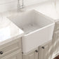 Bocchi CLASSICO  Farmhouse Apron Front Fireclay 20 inch Single Bowl Kitchen Sink