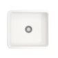 Bocchi CLASSICO  Farmhouse Apron Front Fireclay 20 inch Single Bowl Kitchen Sink