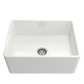 Bocchi CLASSICO Farmhouse Apron Front Fireclay 24 inch Single Bowl Kitchen Sink