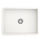 Bocchi CLASSICO Farmhouse Apron Front Fireclay 24 inch Single Bowl Kitchen Sink