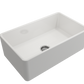 Bocchi - CLASSICO 30 Farmhouse Apron Front Fireclay 30 inch Single Bowl Kitchen Sink