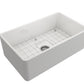 Bocchi - CLASSICO 30 Farmhouse Apron Front Fireclay 30 inch Single Bowl Kitchen Sink