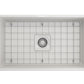 Bocchi - CLASSICO 30 Farmhouse Apron Front Fireclay 30 inch Single Bowl Kitchen Sink