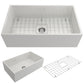 CONTEMPO 33 Farmhouse Apron Front Fireclay 33 inch Single Bowl Kitchen Sink