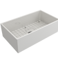 CONTEMPO 33 Farmhouse Apron Front Fireclay 33 inch Single Bowl Kitchen Sink