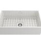 CONTEMPO 33 Farmhouse Apron Front Fireclay 33 inch Single Bowl Kitchen Sink