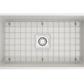 CONTEMPO 33 Farmhouse Apron Front Fireclay 33 inch Single Bowl Kitchen Sink