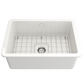 SOTTO Undermount Fireclay 27 inch Single Bowl Kitchen Sink