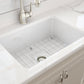 SOTTO Undermount Fireclay 27 inch Single Bowl Kitchen Sink