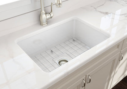 SOTTO Undermount Fireclay 27 inch Single Bowl Kitchen Sink