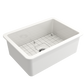 SOTTO Undermount Fireclay 27 inch Single Bowl Kitchen Sink