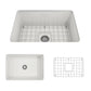 SOTTO Undermount Fireclay 27 inch Single Bowl Kitchen Sink