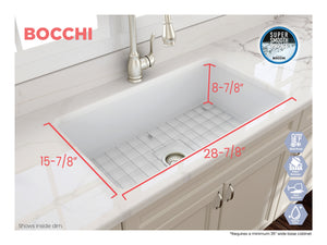 Bocchi SOTTO  Undermount Fireclay 32 inch Single Bowl Kitchen Sink