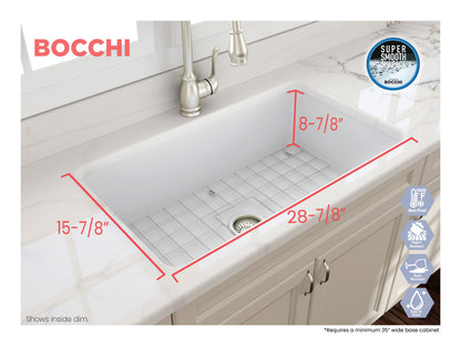 Bocchi SOTTO  Undermount Fireclay 32 inch Single Bowl Kitchen Sink