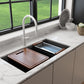 BAVENO LUX 34 inch with Covers Hideaway Undermount/Drop-In Granite 34 inch  with HPL Covers