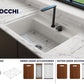 BAVENO 27 with Covers (2-hole faucet setting) - Hideaway Undermount/Drop-In Sink 27 inch with Covers