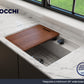 BAVENO 27 with Covers (2-hole faucet setting) - Hideaway Undermount/Drop-In Sink 27 inch with Covers