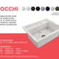BAVENO 27 with Covers (2-hole faucet setting) - Hideaway Undermount/Drop-In Sink 27 inch with Covers