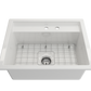 BAVENO 27 with Covers (2-hole faucet setting) - Hideaway Undermount/Drop-In Sink 27 inch with Covers