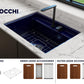 BAVENO 27 with Covers (2-hole faucet setting) - Hideaway Undermount/Drop-In Sink 27 inch with Covers