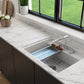 BAVENO 27 with Covers (3-hole faucet setting) Hideaway Undermount/Drop-In Sink 27 inch with Covers