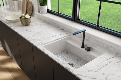 BAVENO 27 with Covers (2-hole faucet setting) - Hideaway Undermount/Drop-In Sink 27 inch with Covers