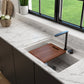 BAVENO 27 with Covers (2-hole faucet setting) - Hideaway Undermount/Drop-In Sink 27 inch with Covers