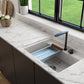 BAVENO 27 with Covers (2-hole faucet setting) - Hideaway Undermount/Drop-In Sink 27 inch with Covers