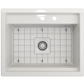 BAVENO 27 with Covers (2-hole faucet setting) - Hideaway Undermount/Drop-In Sink 27 inch with Covers