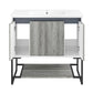 Marseille Freestanding Bathroom Vanity 36 inch with white sink top