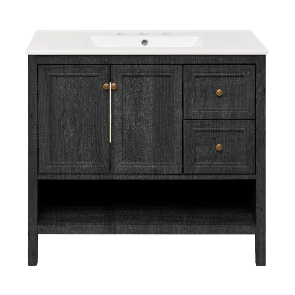 36 inch Chateau Freestanding Bathroom Vanity with sink top