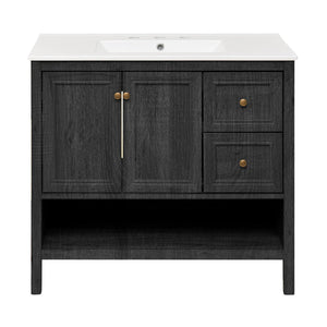 36 inch Chateau Freestanding Bathroom Vanity with sink top