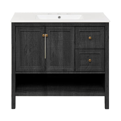 36 inch Chateau Freestanding Bathroom Vanity with sink top