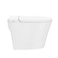 Hugo Integrated Tank Toilet Glossy White - HARDWARE COLOR White (ROUGH IN 12)
